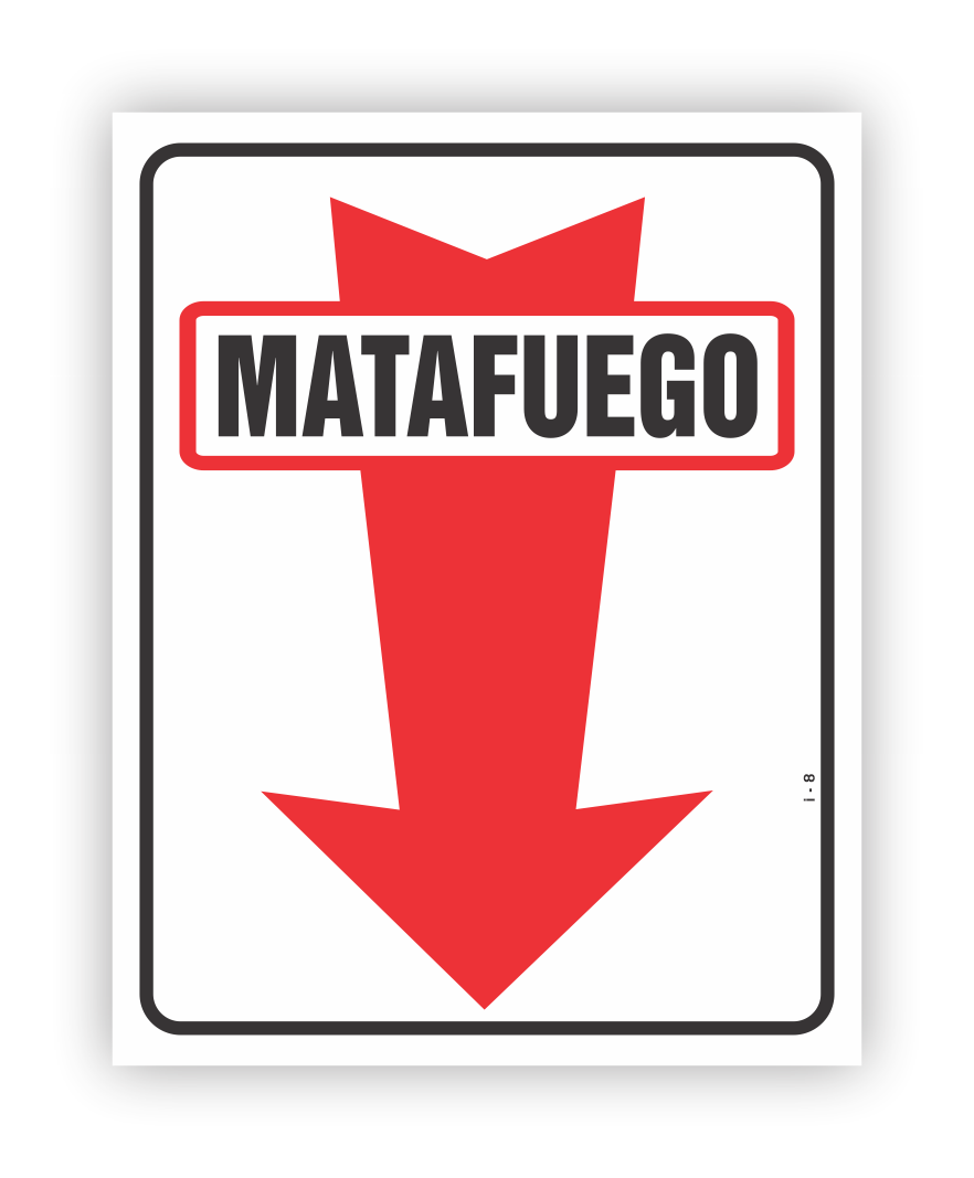 Cartel Matafuego Flecha
